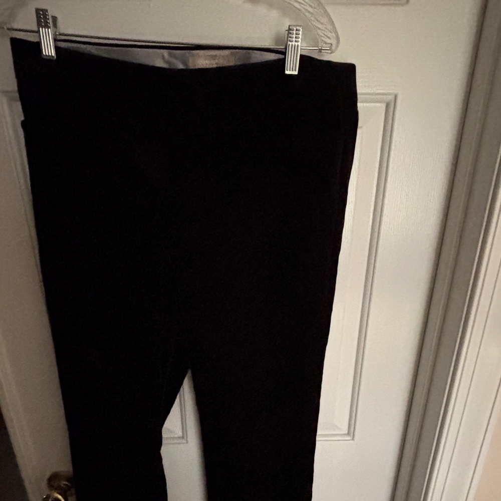 Banana Republic Black Sloan Fit Pants w/ Velour Feel Size Size 10